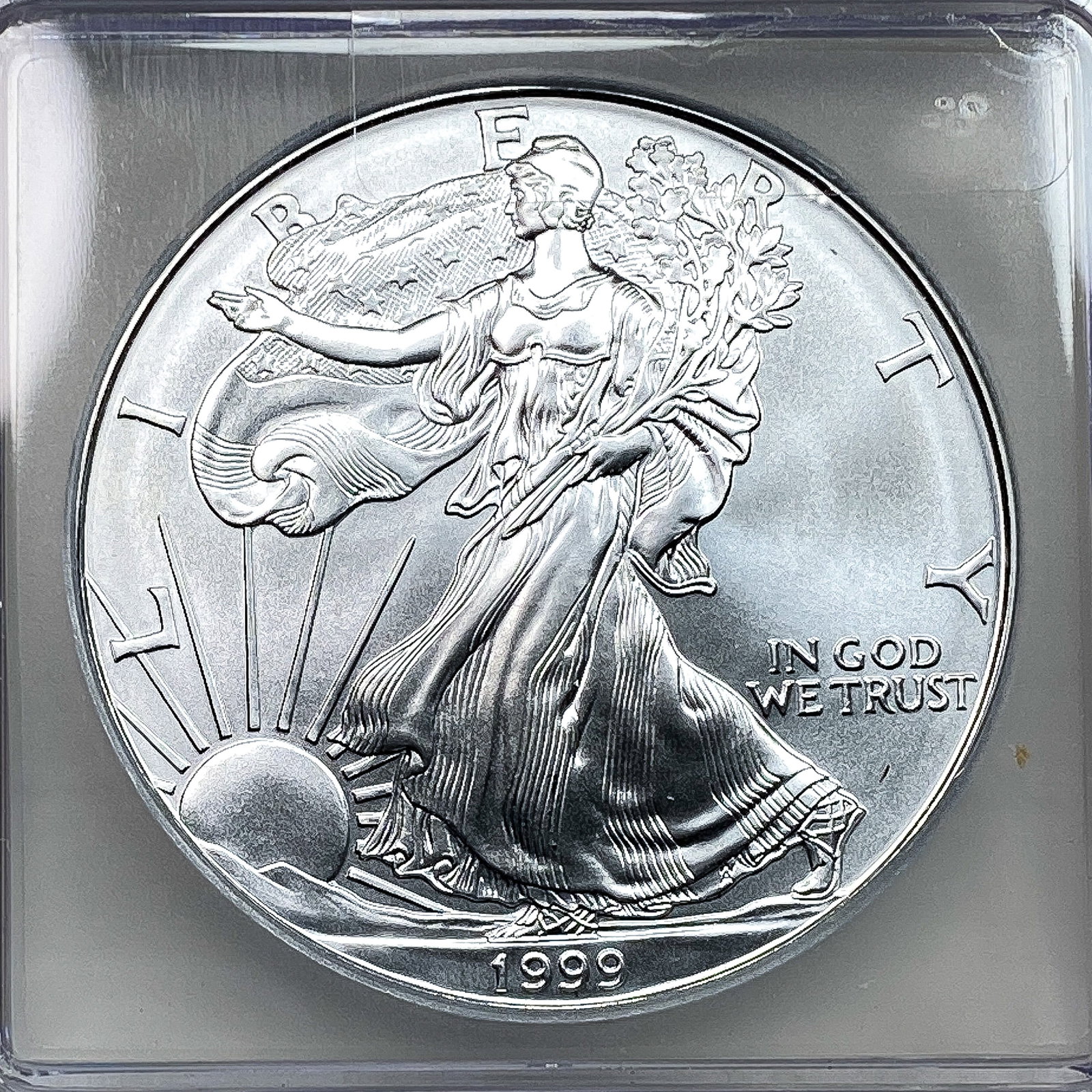 1999 Silver Eagle ICG MS70 - 3