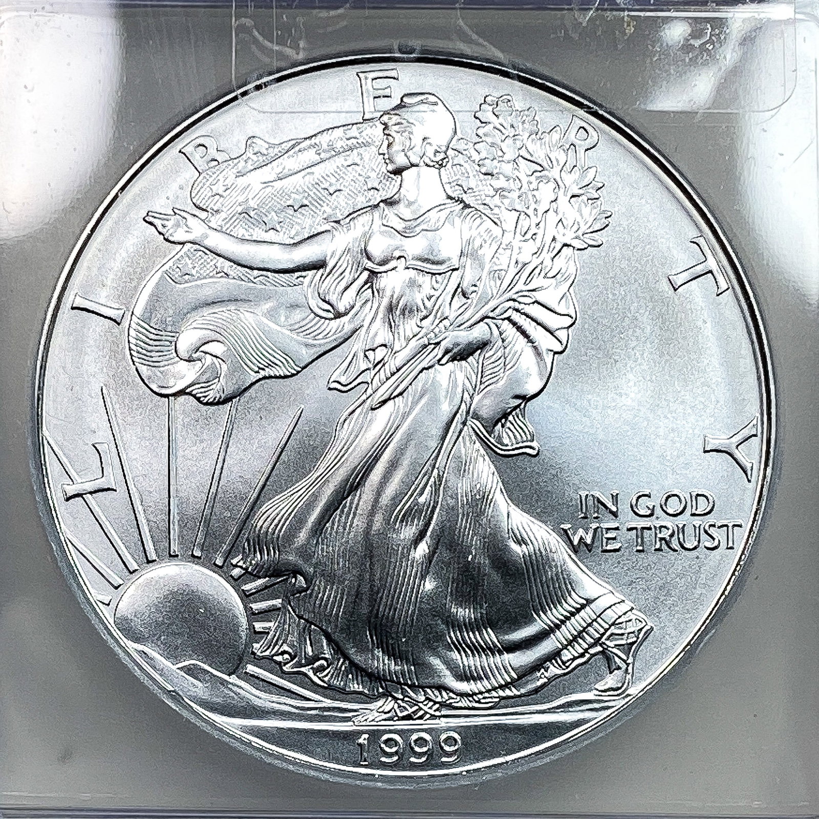 1999 Silver Eagle ICG MS70 - 3