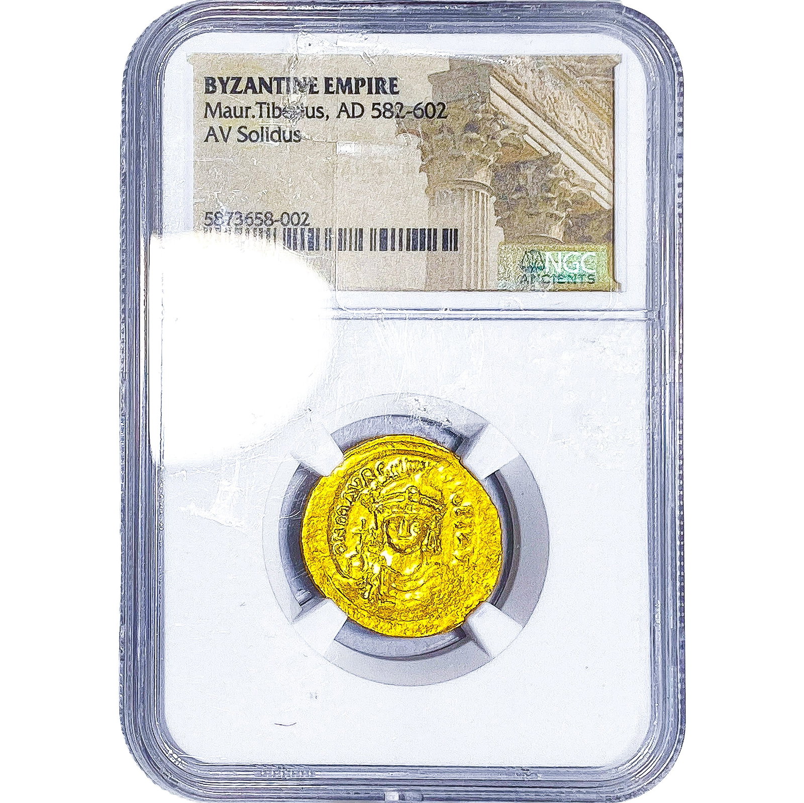 Byzantine Empire Maur.Tiberius,AD 582-602 NGC: Byzantine Empire Maur.Tiberius,AD 582-602 NGC