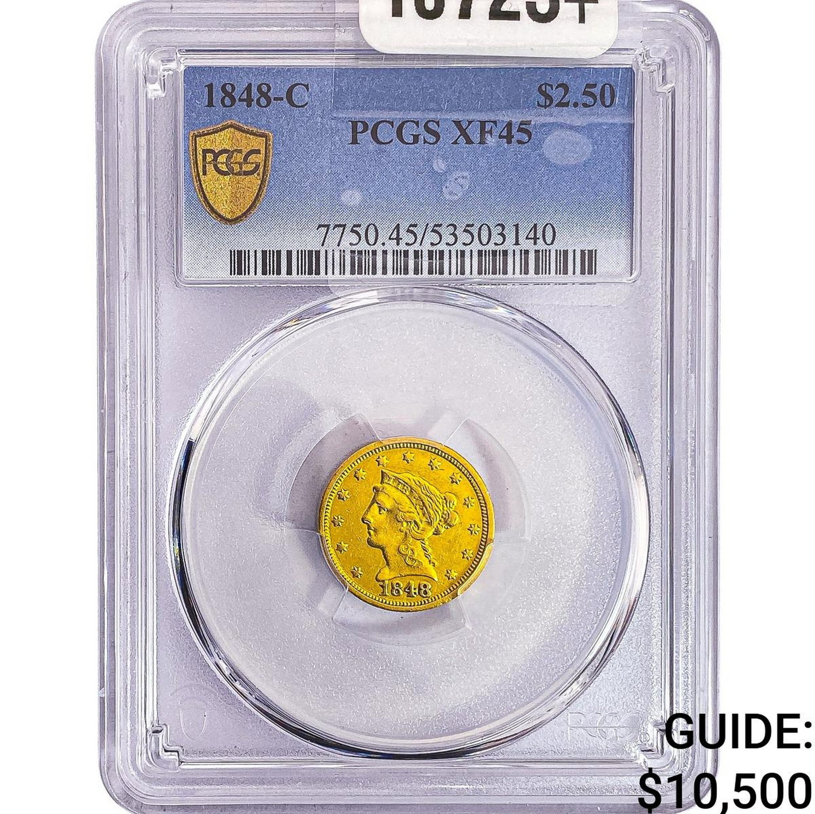 1848-C $2.50 Gold Quarter Eagle PCGS XF45 (1 of 2)