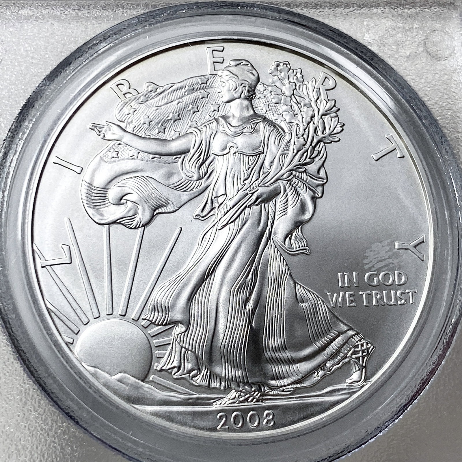 2008-W Rev 07 Silver Eagle PCGS MS70 - 3