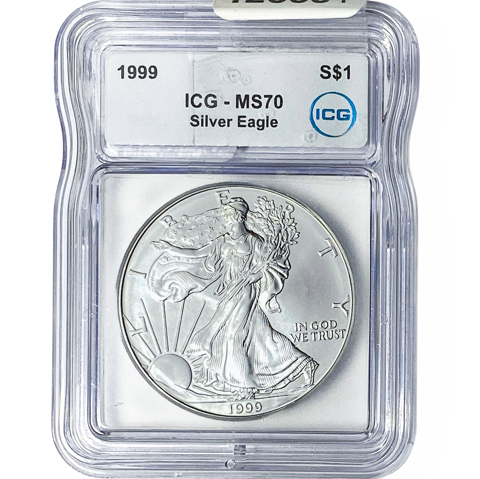 1999 Silver Eagle ICG MS70: 1999 Silver Eagle ICG MS70