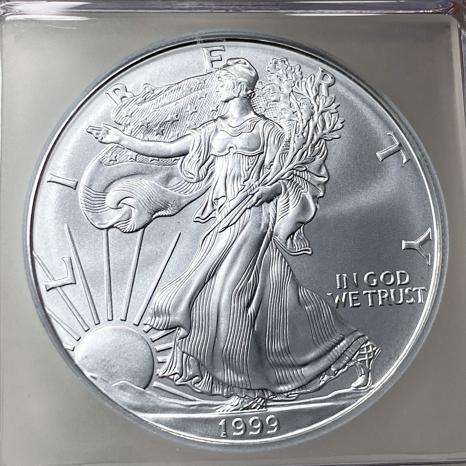 1999 Silver Eagle ICG MS70 - 3