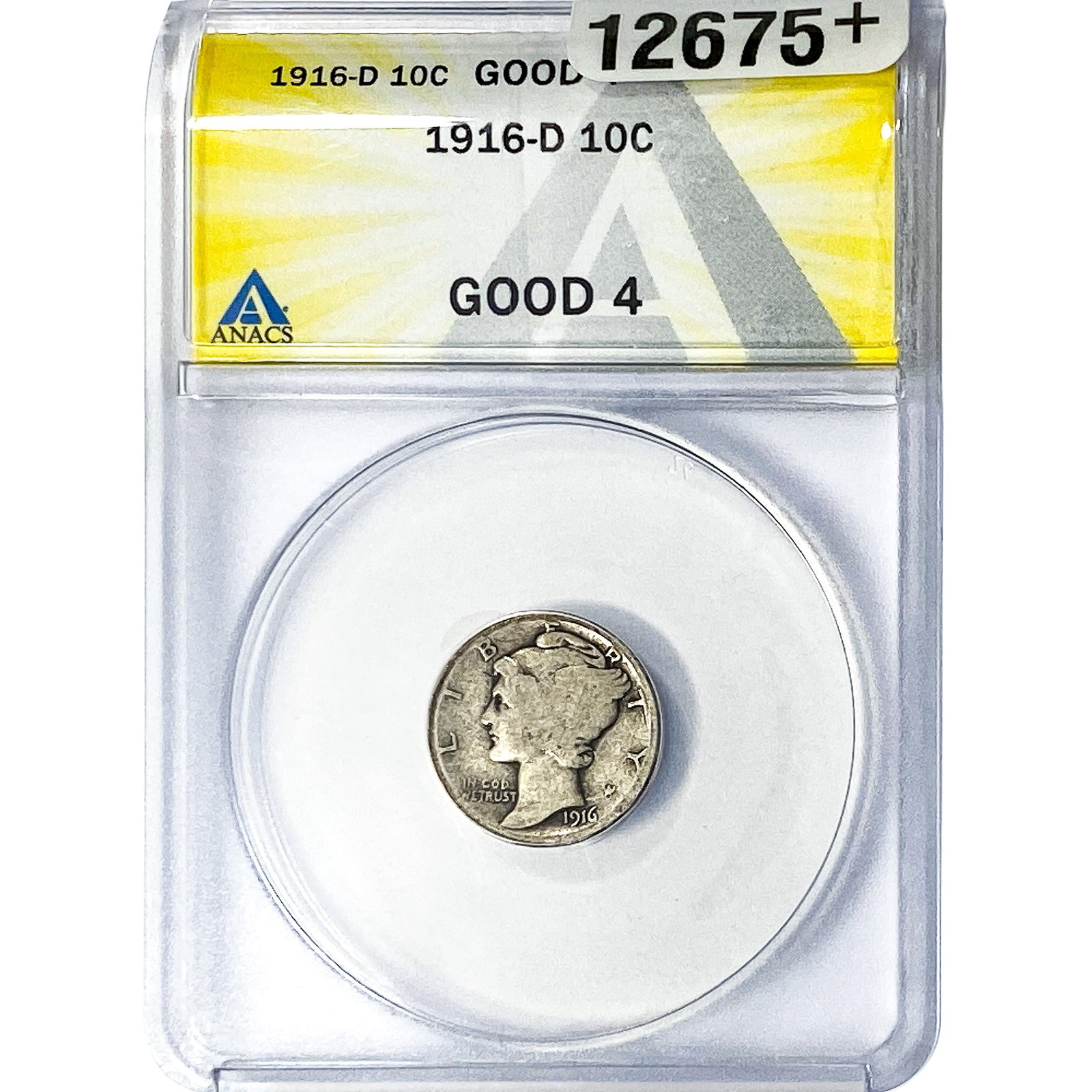 1916-D Mercury Silver Dime ANACS G04 (1 of 4)