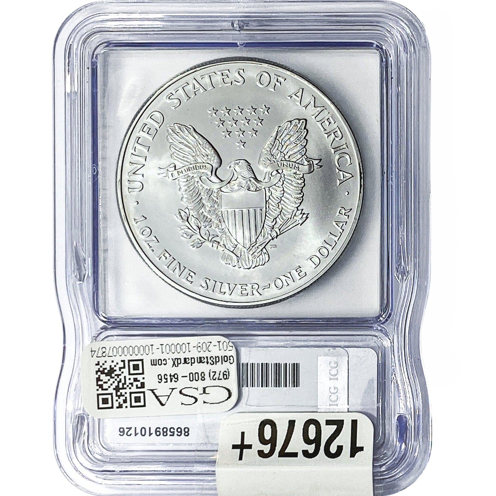 1999 Silver Eagle ICG MS70 - 2