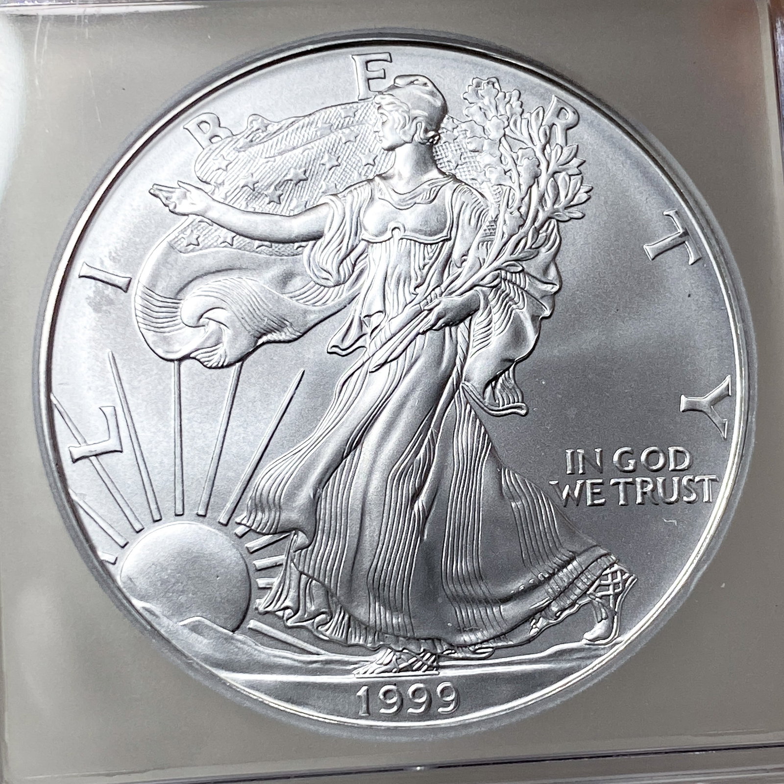 1999 Silver Eagle ICG MS70 - 3