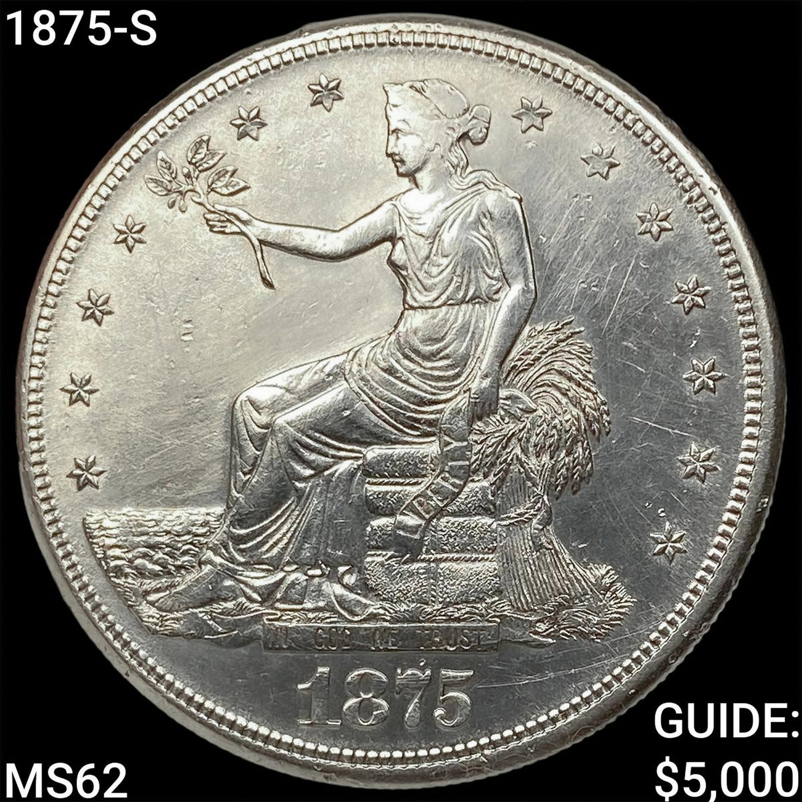 1875-S Silver Trade Dollar UNCIRCULATED (1 of 2)