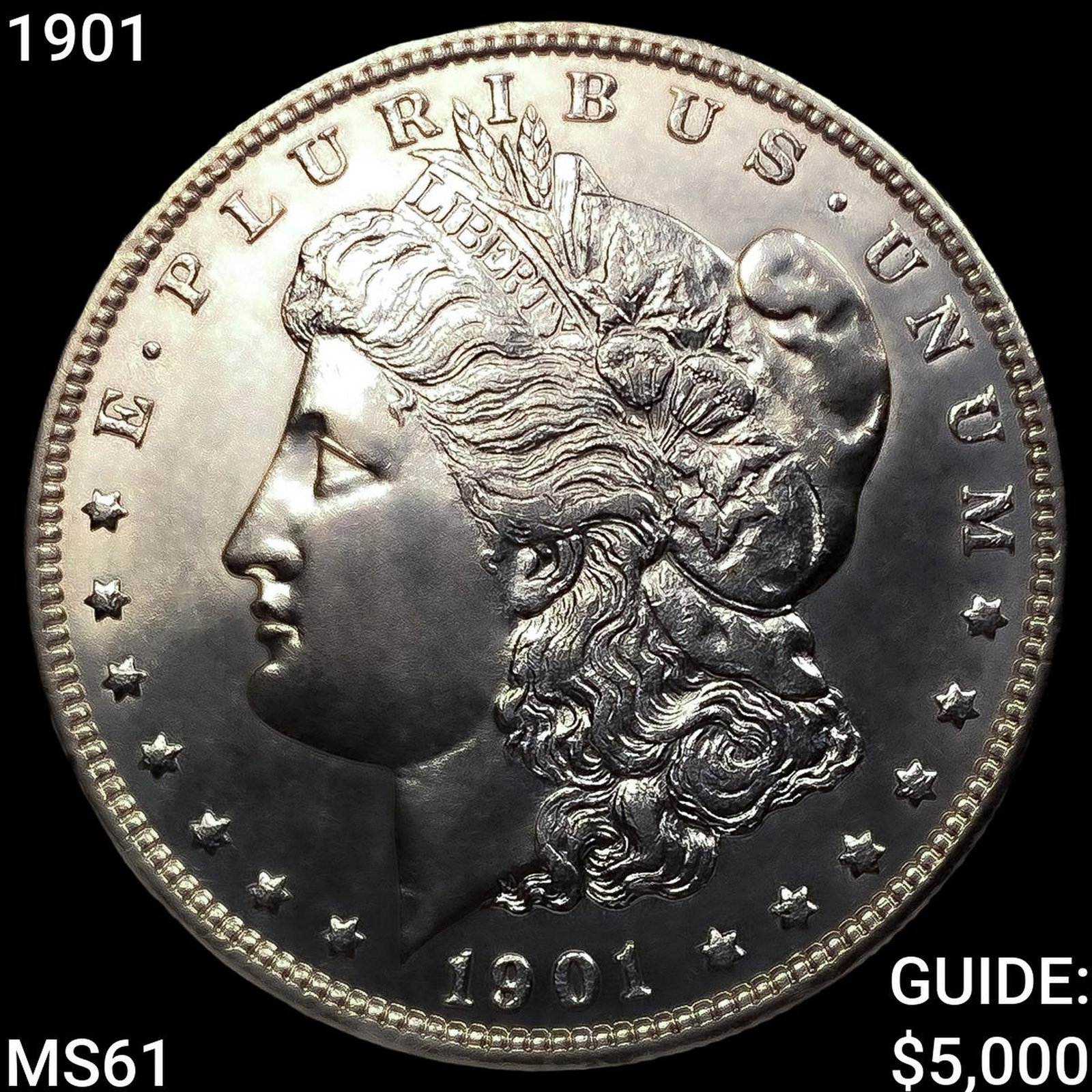 1901 Morgan Silver Dollar UNCIRCULATED: 1901 Morgan Silver Dollar UNCIRCULATED