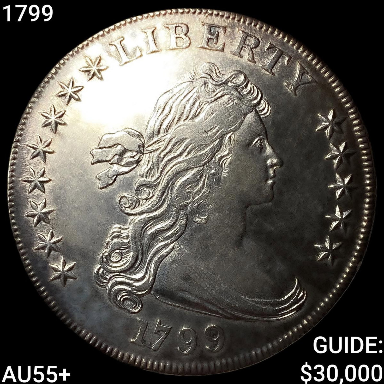 1799 Draped Bust Dollar HIGH GRADE+: 1799 Draped Bust Dollar HIGH GRADE+