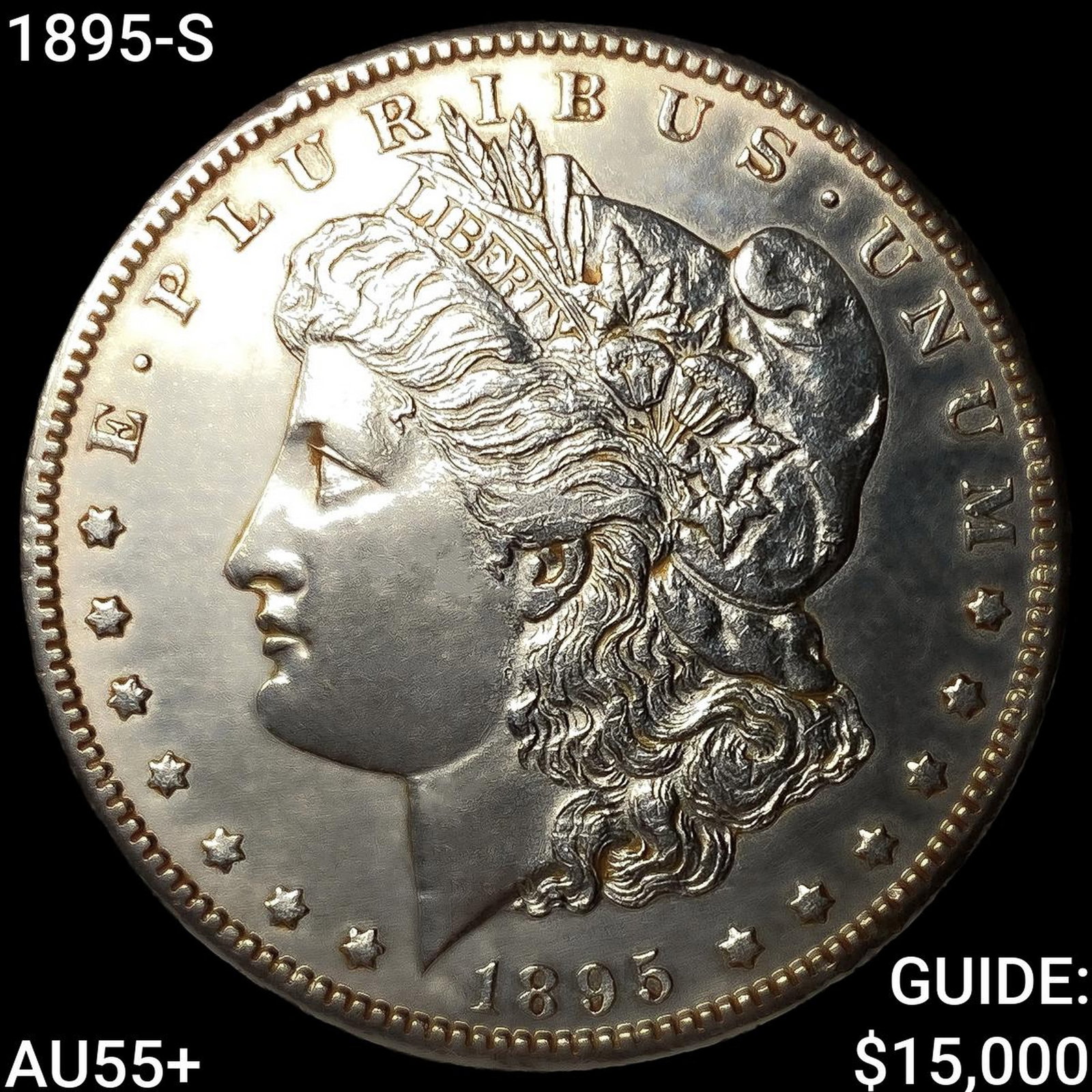 1895-S Morgan Silver Dollar HIGH GRADE+ (1 of 2)