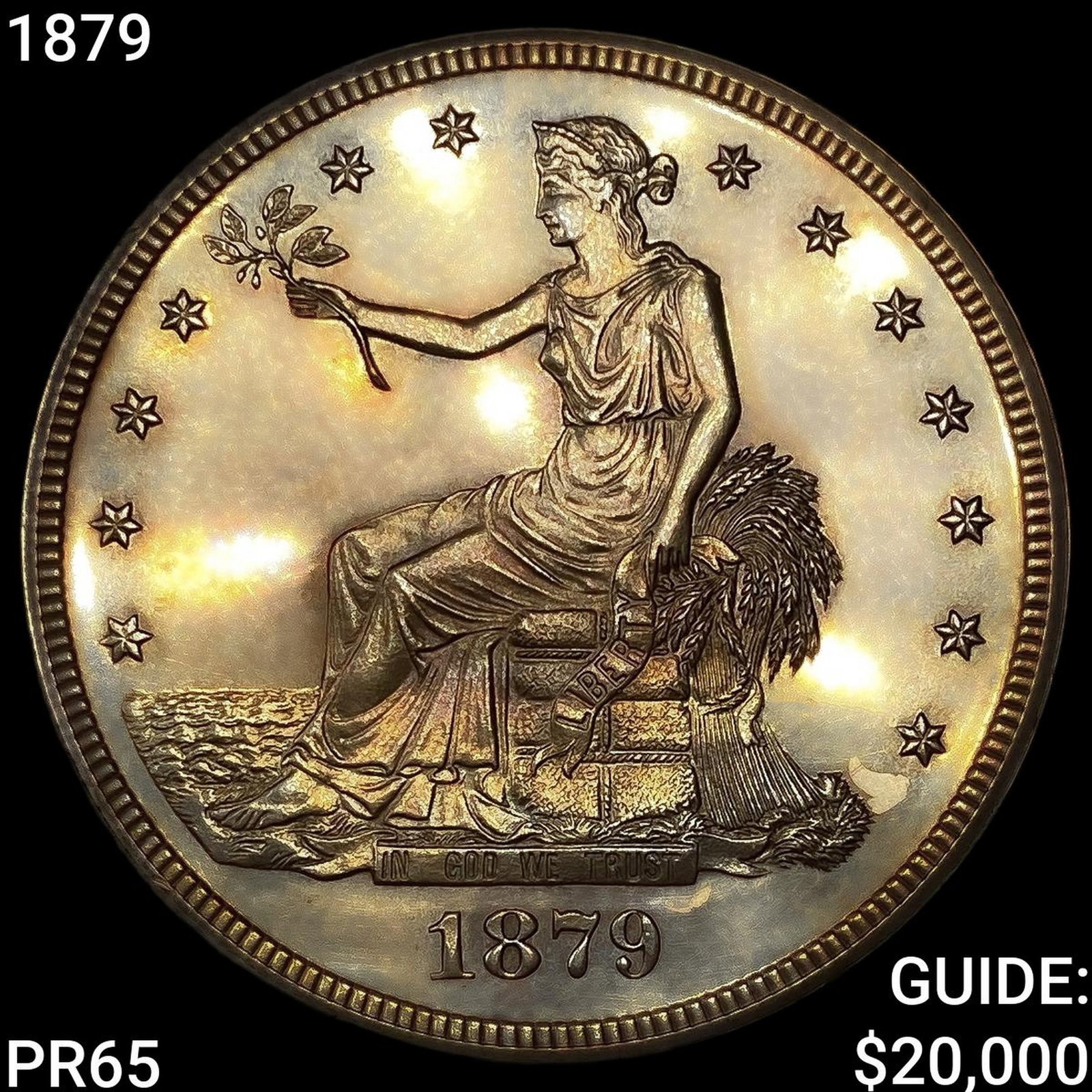 1879 Silver Trade Dollar GEM PROOF: 1879 Silver Trade Dollar GEM PROOF