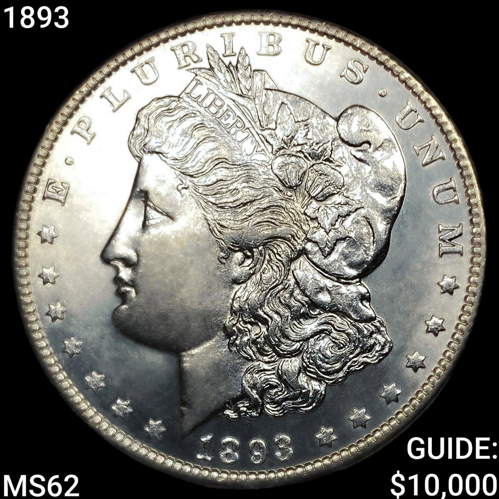 1893 Morgan Silver Dollar UNCIRCULATED: 1893 Morgan Silver Dollar UNCIRCULATED