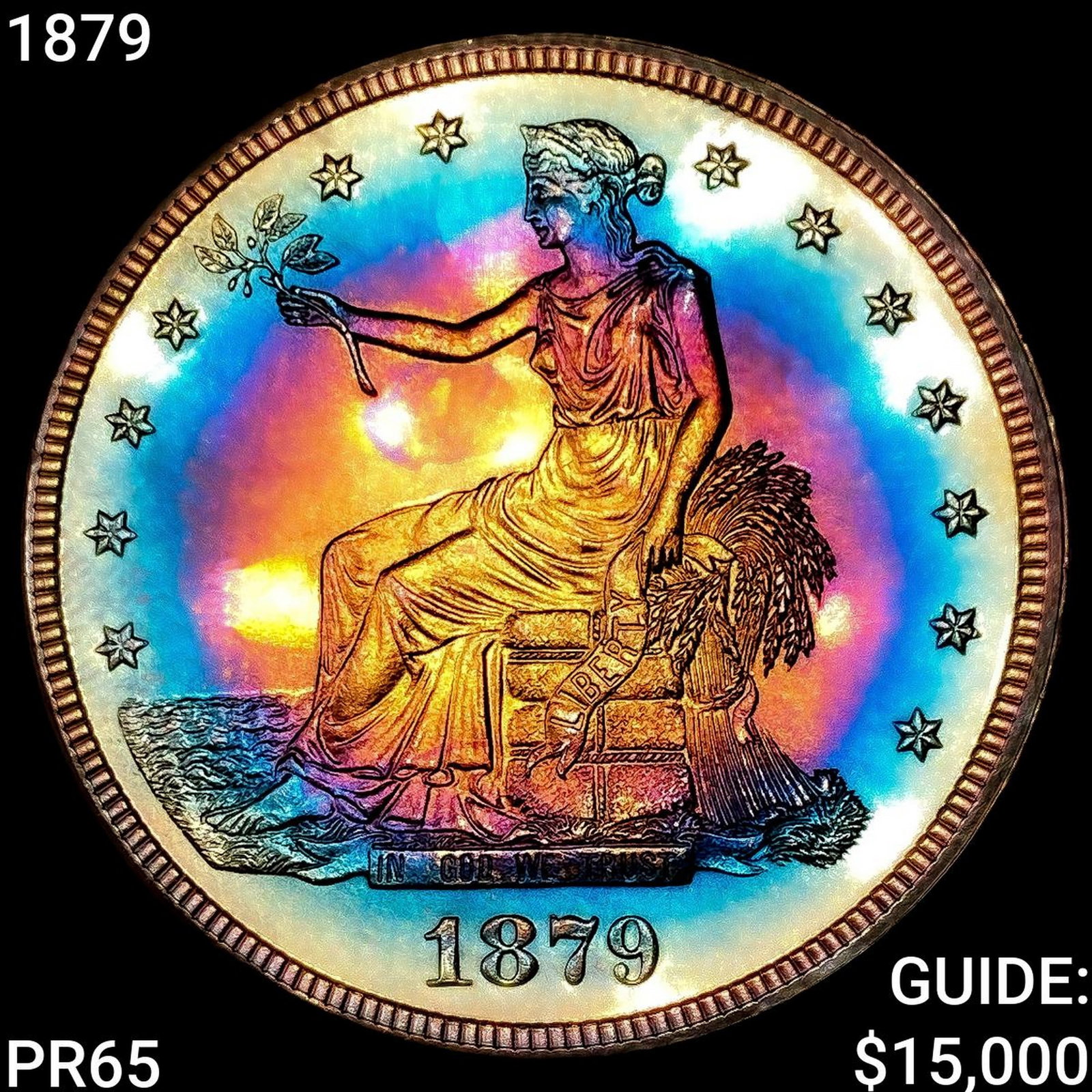 1879 Silver Trade Dollar GEM PROOF: 1879 Silver Trade Dollar GEM PROOF