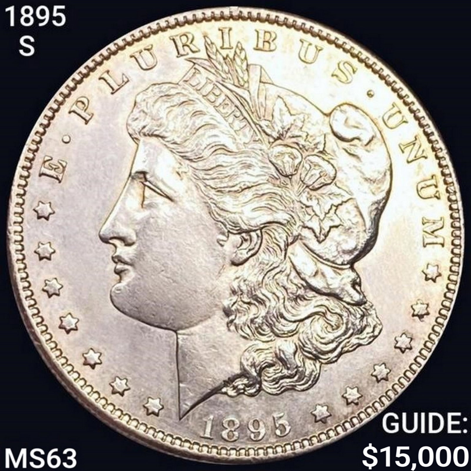 1895-S Morgan Silver Dollar CHOICE BU: 1895-S Morgan Silver Dollar CHOICE BU