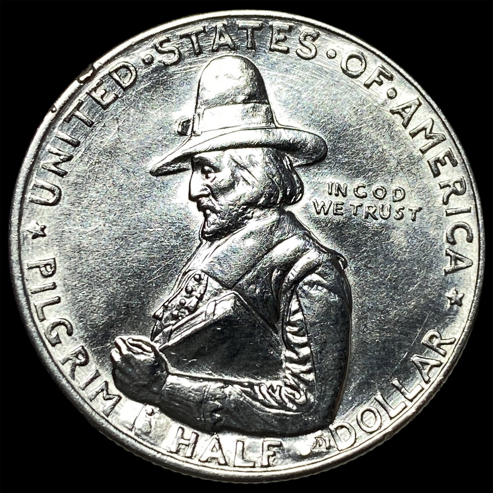 1920 Silver Pilgrim Half Dollar UNCIRCULATED: 1920 Silver Pilgrim Half Dollar UNCIRCULATED
