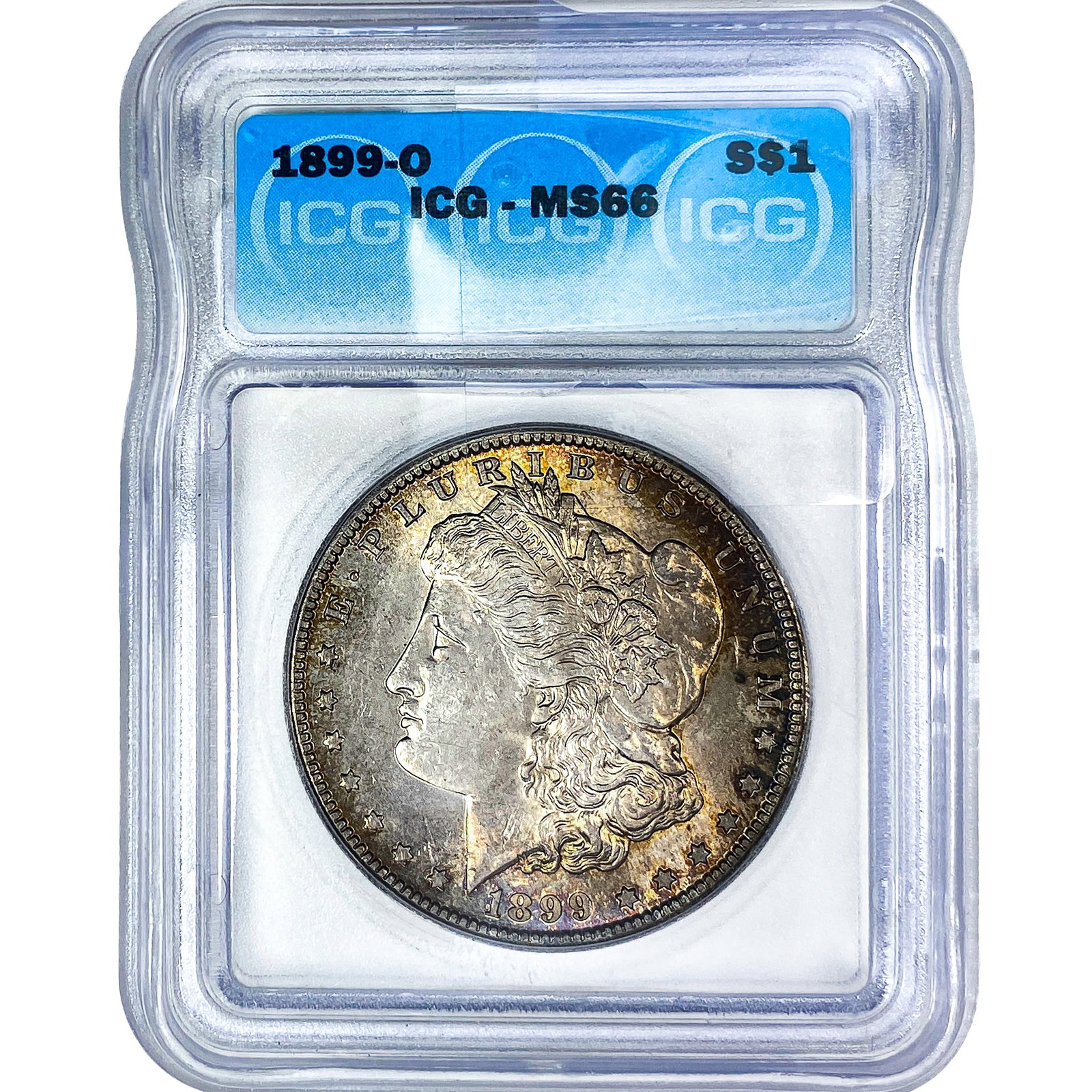 1899-O Morgan Silver Dollar ICG MS66: 1899-O Morgan Silver Dollar ICG MS66
