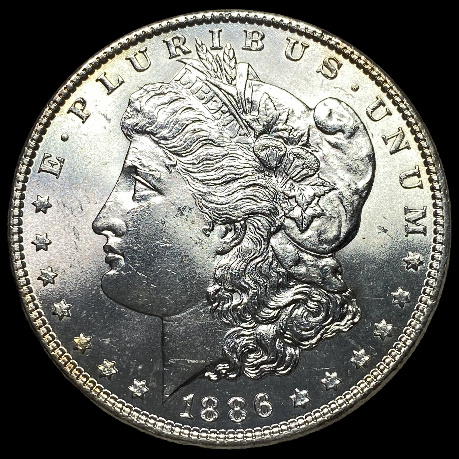 1886 Silver Morgan Dollar GEM BU (1 of 2)