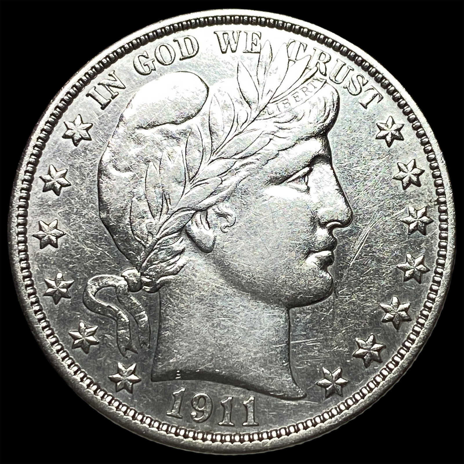 1911-D Silver Barber Half Dollar UNCIRCULATED (1 of 2)