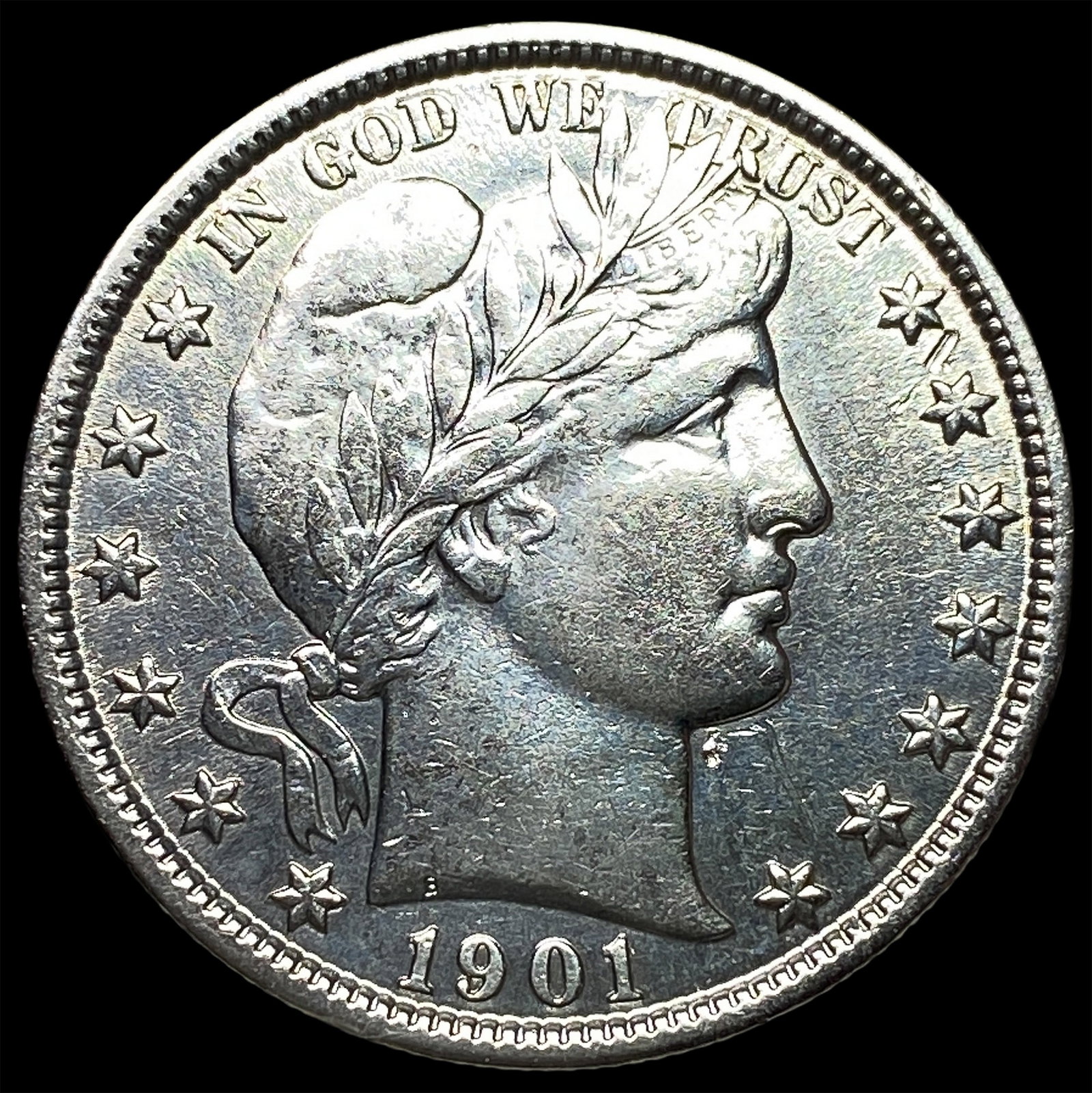 1901 Silver Half Dollar (Barber) UNCIRCULATED (1 of 2)