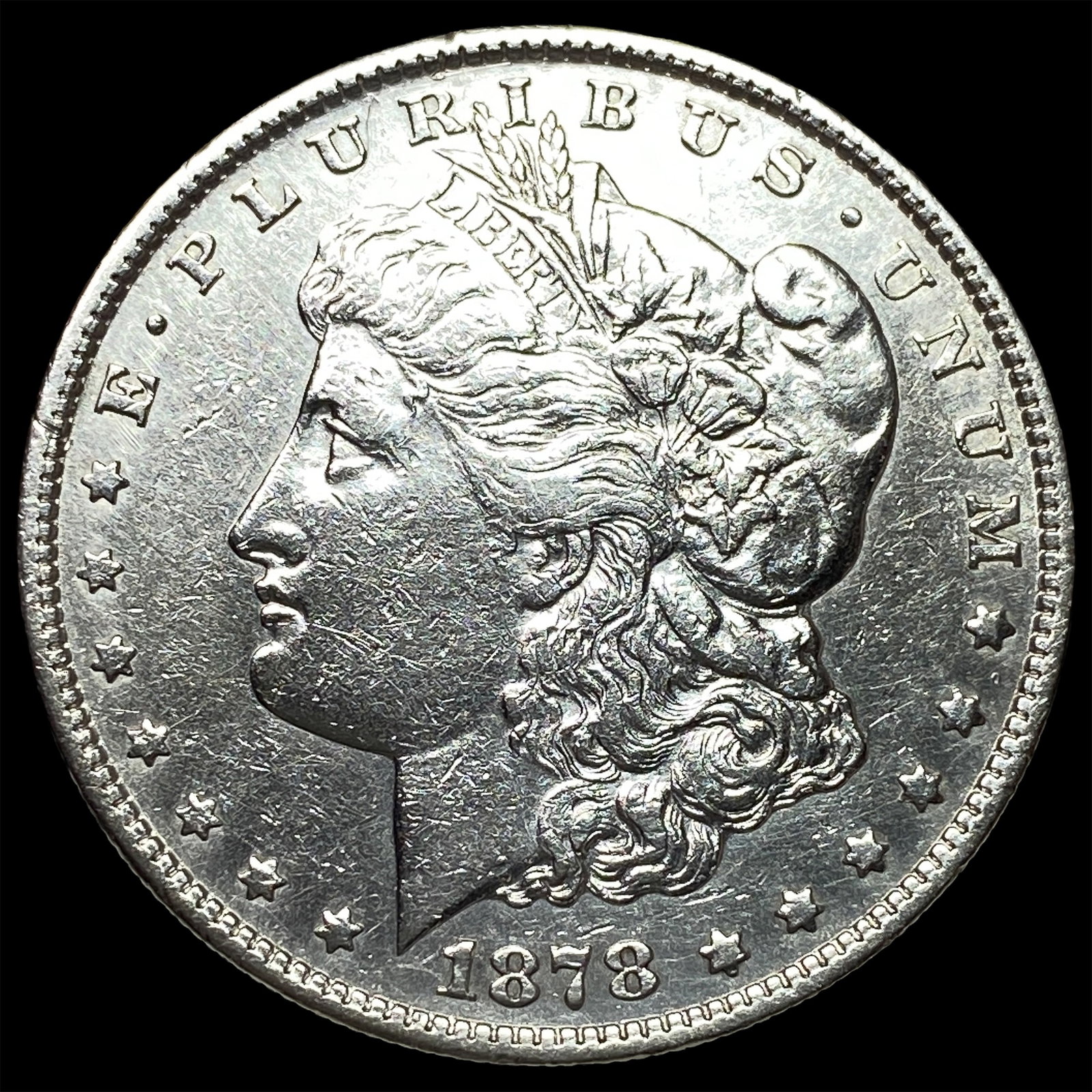 1878 Silver Morgan Dollar NEARLY UNCIRCULATED: 1878 Silver Morgan Dollar NEARLY UNCIRCULATED