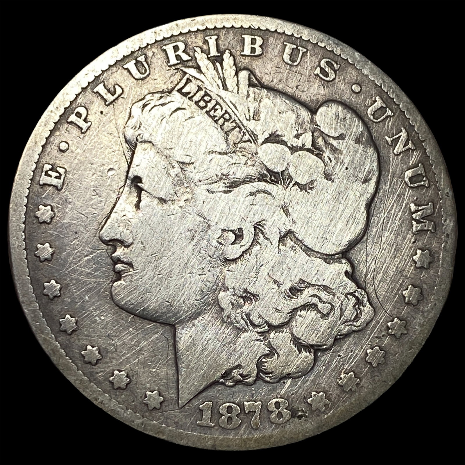 1878-S Silver Morgan Dollar NICELY CIRCULATED: 1878-S Silver Morgan Dollar NICELY CIRCULATED