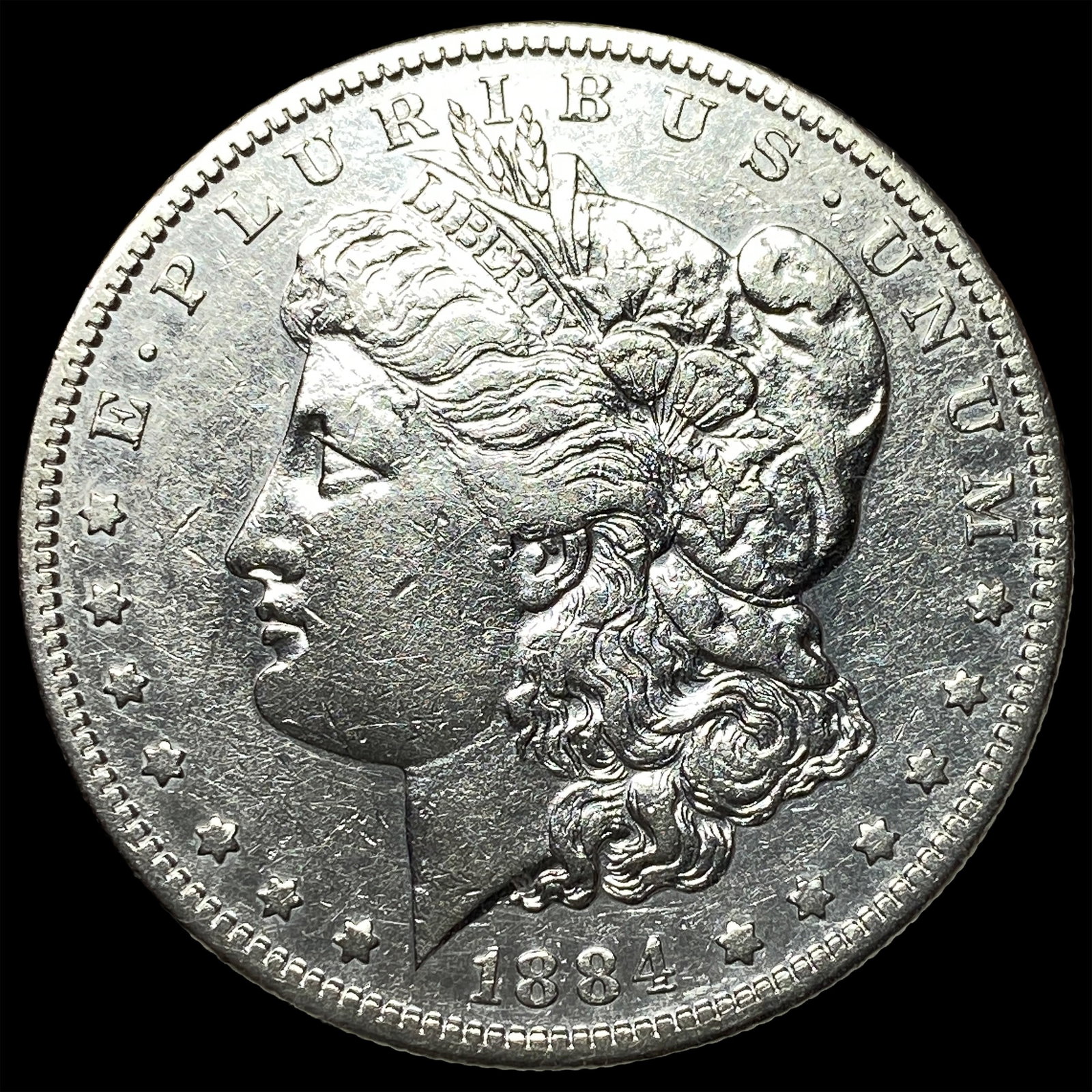 1884-S Morgan Silver Dollar CLOSELY UNCIRCULATED: 1884-S Morgan Silver Dollar CLOSELY UNCIRCULATED