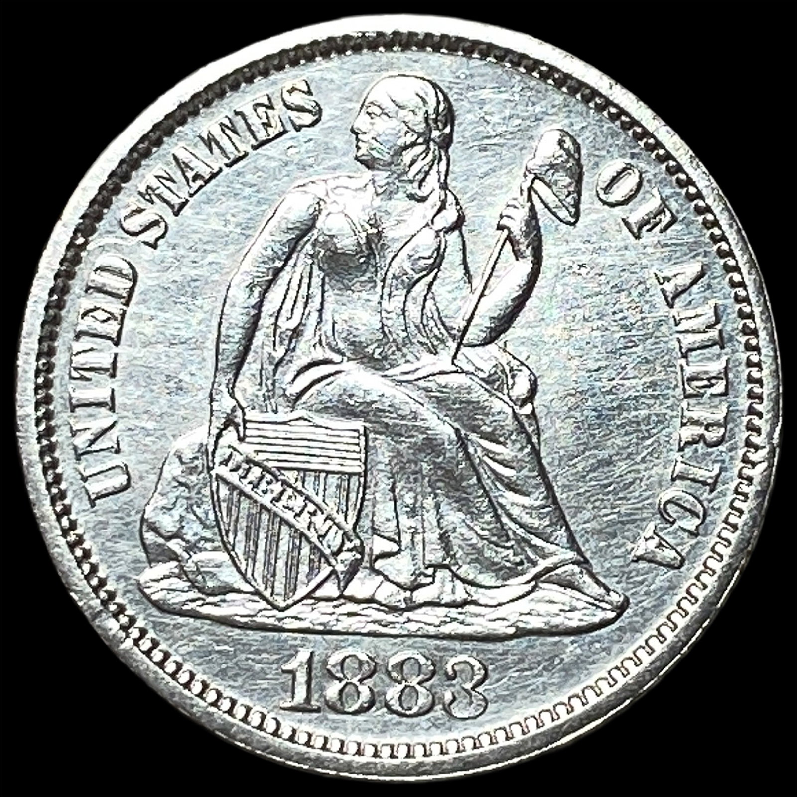 1883 Seated Liberty Dime CHOICE BU: 1883 Seated Liberty Dime CHOICE BU