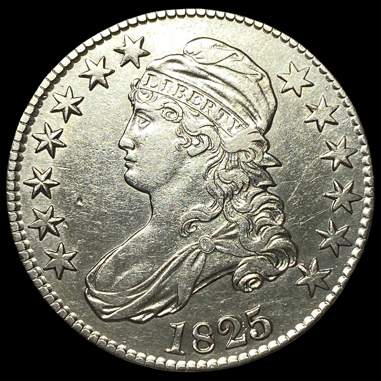 1825 Capped Bust Half Dollar UNCIRCULATED (1 of 2)