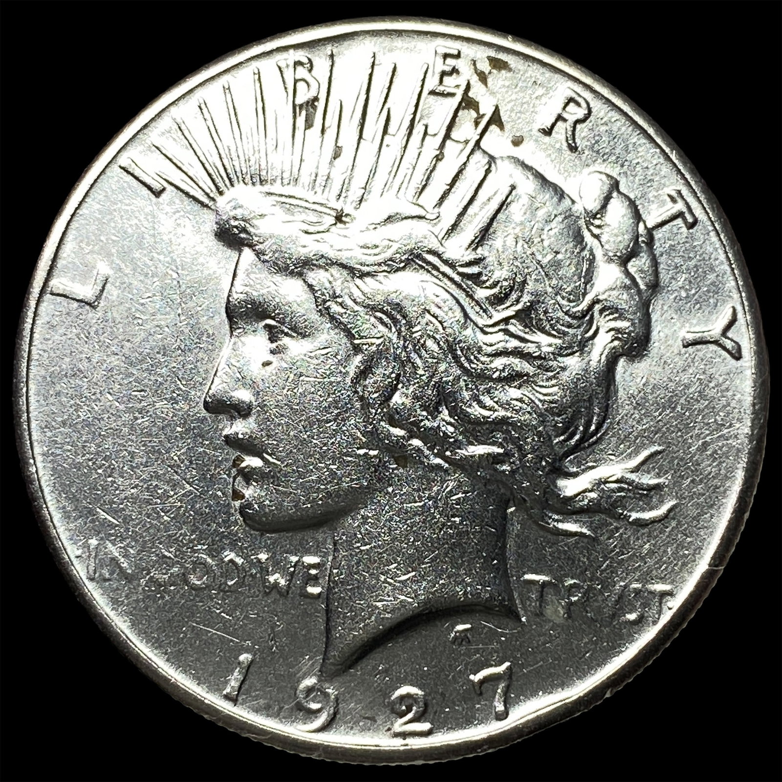 1927 Silver Peace Dollar CLOSELY UNCIRCULATED: 1927 Silver Peace Dollar CLOSELY UNCIRCULATED
