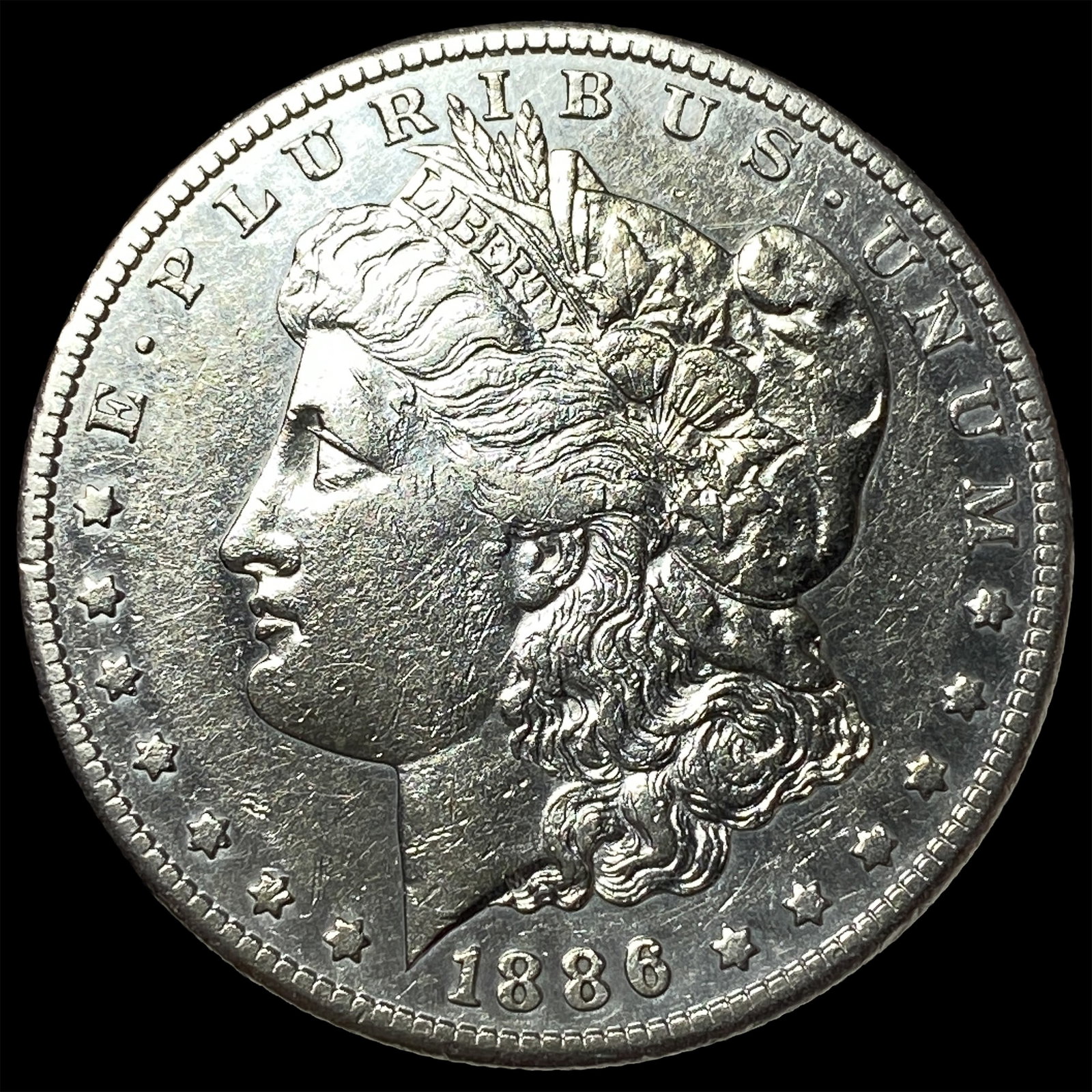 1886-S Silver Morgan Dollar CLOSELY UNCIRCULATED: 1886-S Silver Morgan Dollar CLOSELY UNCIRCULATED