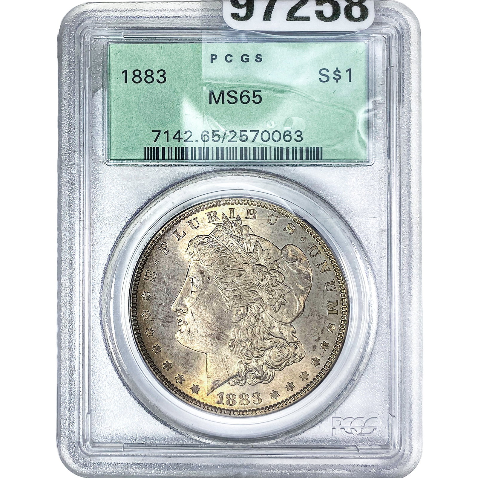 1883 Morgan Silver Dollar PCGS M65: 1883 Morgan Silver Dollar PCGS M65