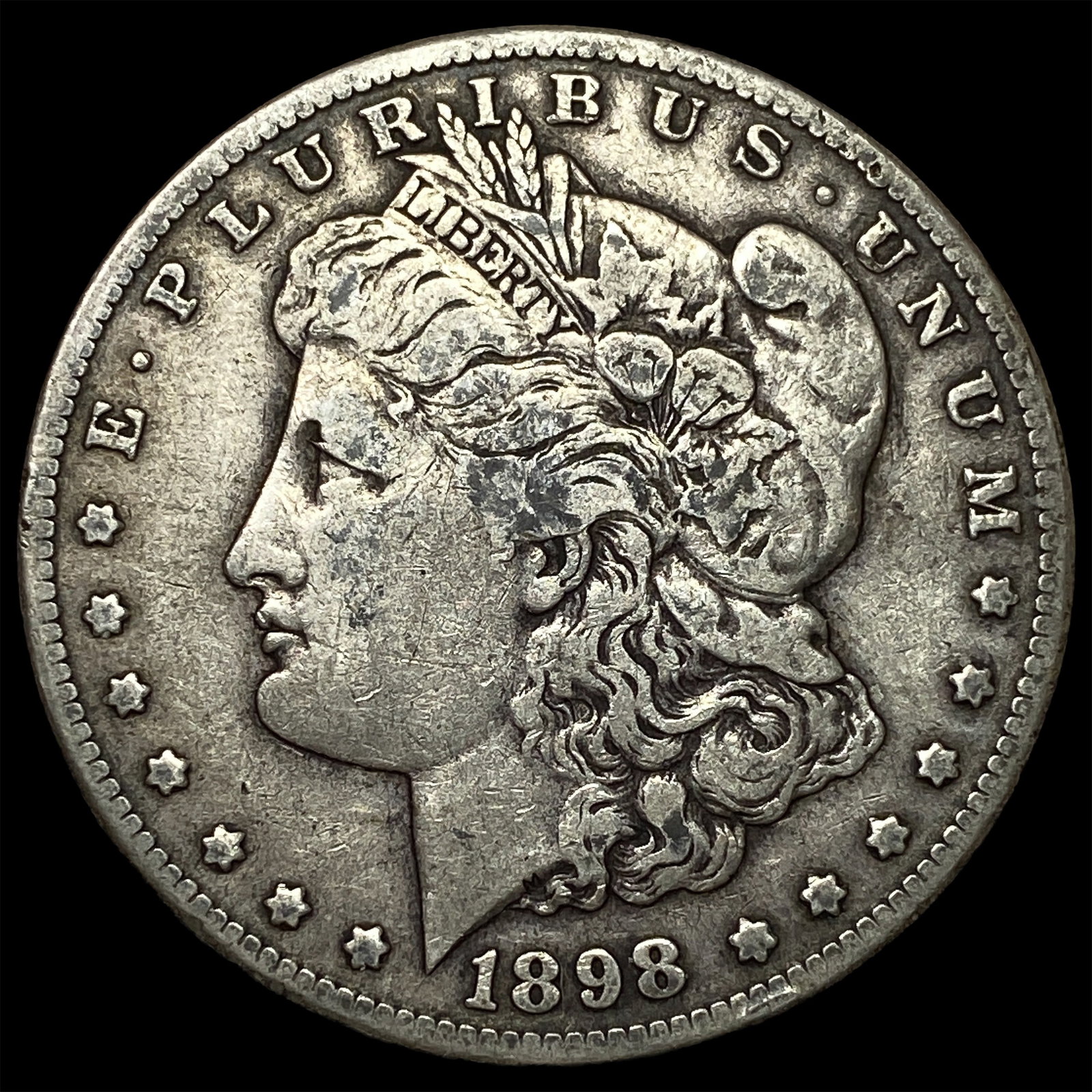 1898-S Silver Morgan Dollar NEARLY UNCIRCULATED: 1898-S Silver Morgan Dollar NEARLY UNCIRCULATED