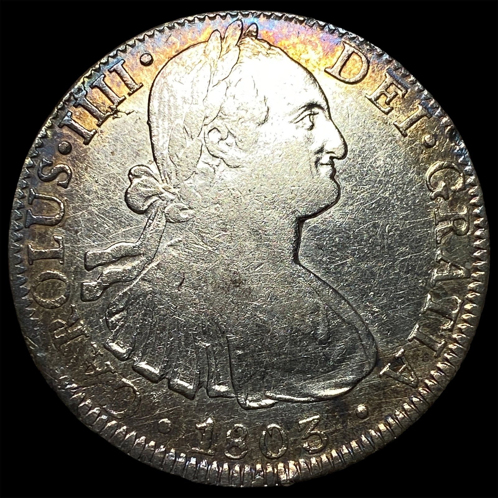 1803-MF Mexico Silver 8 Reales CLOSELY UNCIRCULATED (1 of 2)