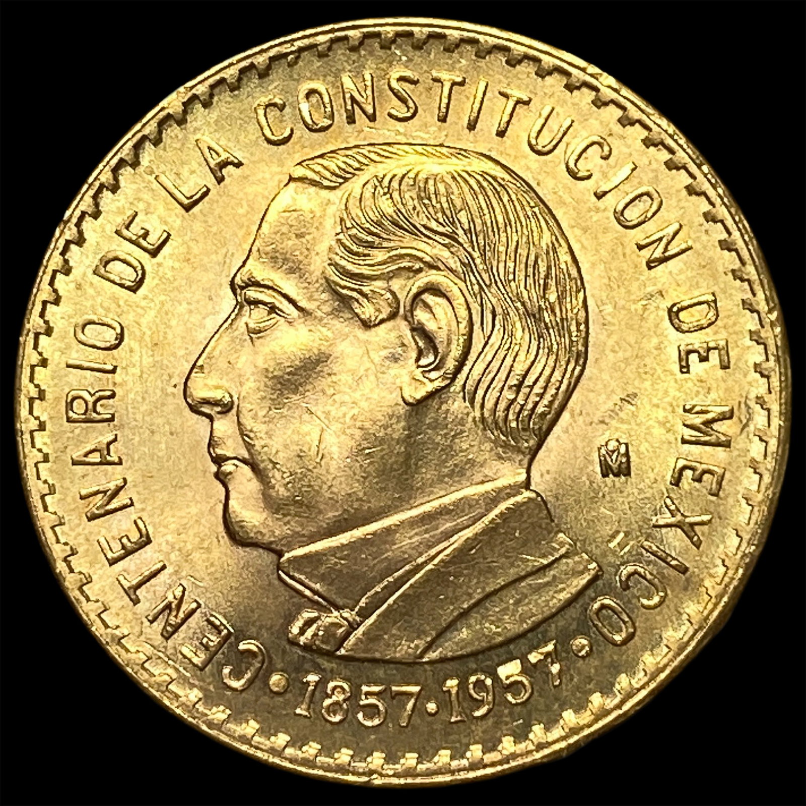 1957 Mexico Gold 20 Pesos CHOICE BU (1 of 2)