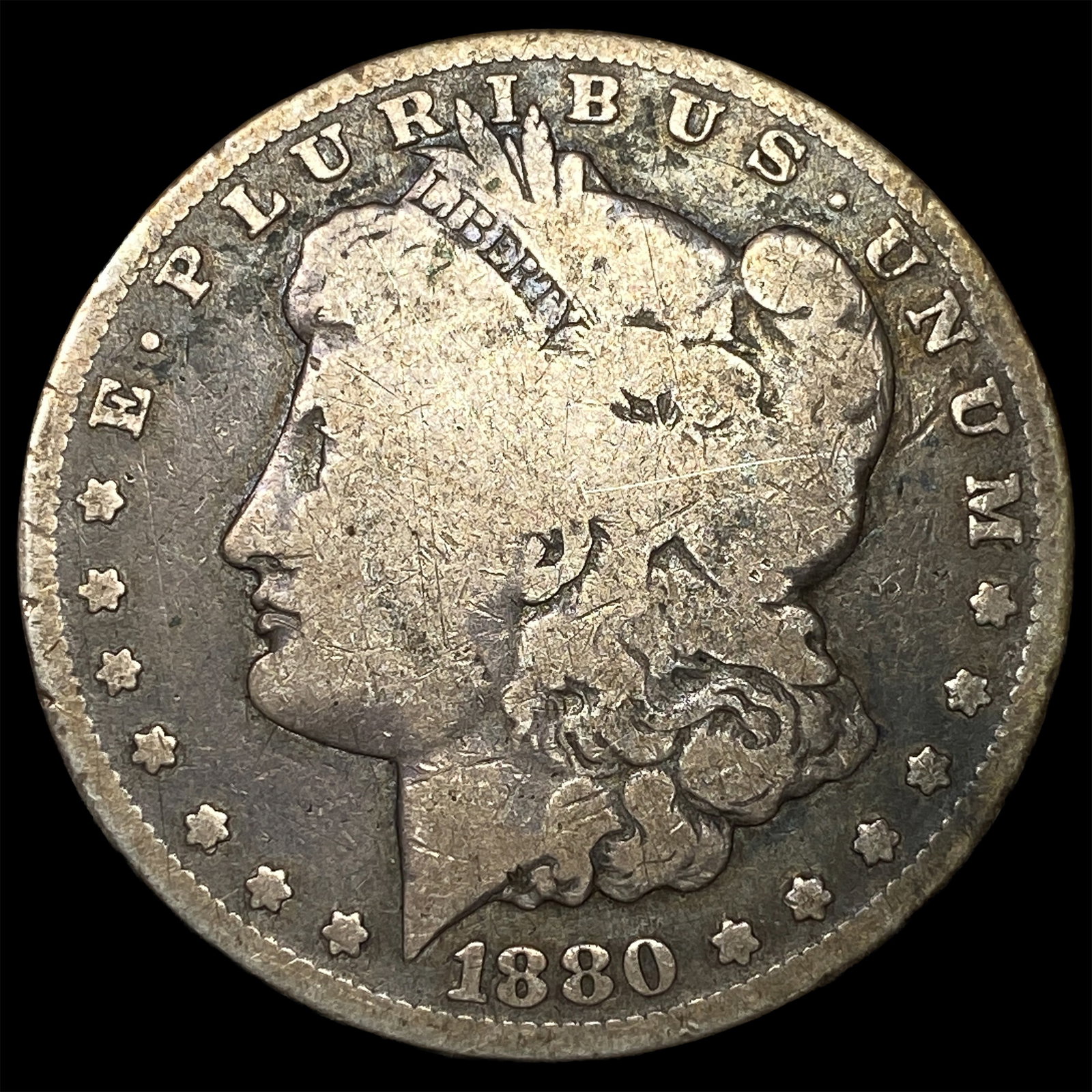 1880-CC Silver Morgan Dollar NICELY CIRCULATED: 1880-CC Silver Morgan Dollar NICELY CIRCULATED
