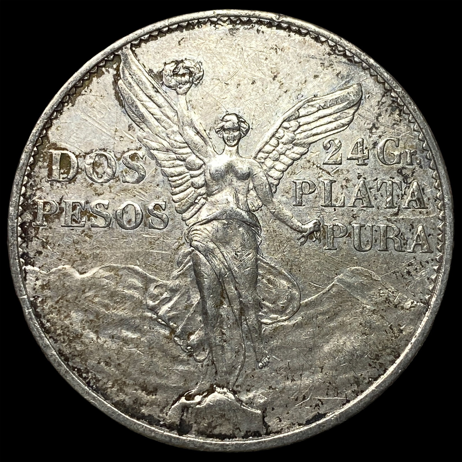 1921 Silver 2 Pesos Mexico CHOICE AU (1 of 2)