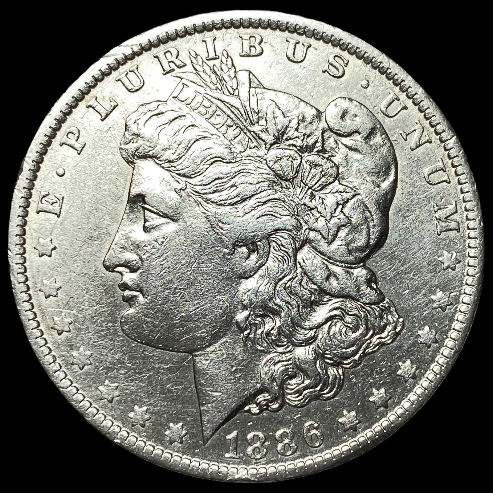 1886-S Silver Morgan Dollar CHOICE AU: 1886-S Silver Morgan Dollar CHOICE AU