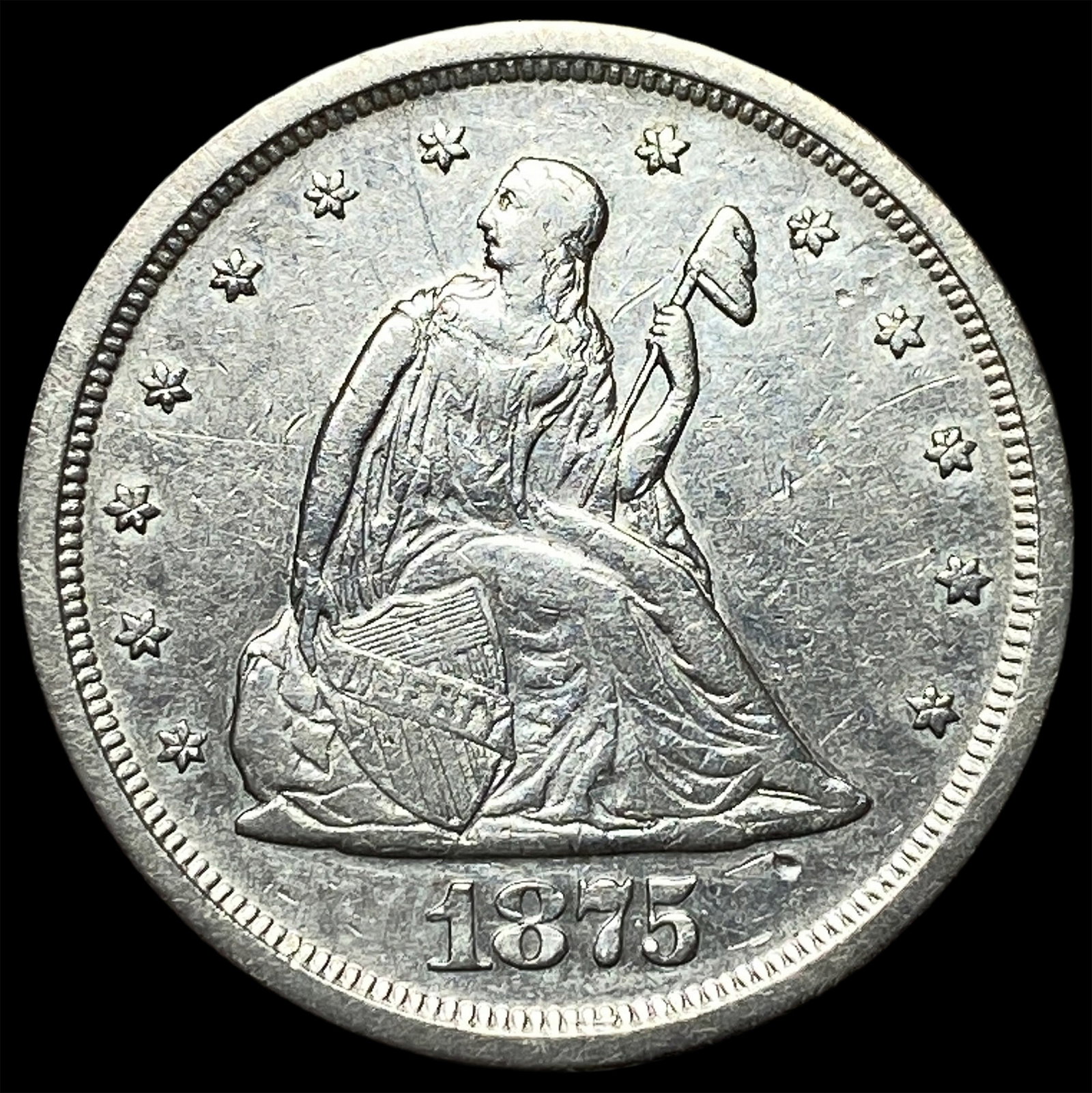 1875-S Silver Twenty Cents UNCIRCULATED (1 of 2)