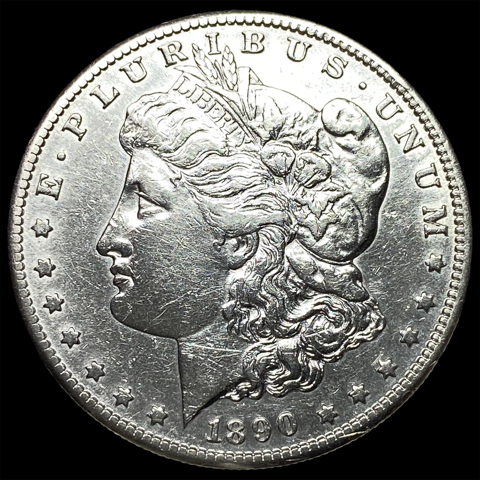 1890-S Silver Morgan Dollar CLOSELY UNCIRCULATED: 1890-S Silver Morgan Dollar CLOSELY UNCIRCULATED