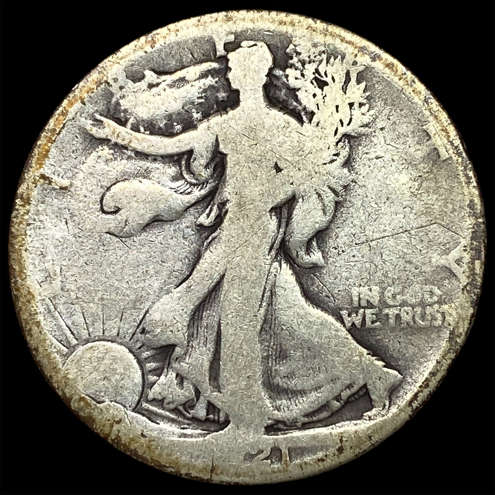 Walking Liberty Half Dollar 1941-S NICELY CIRCULATED: Walking Liberty Half Dollar 1941-S NICELY CIRCULATED
