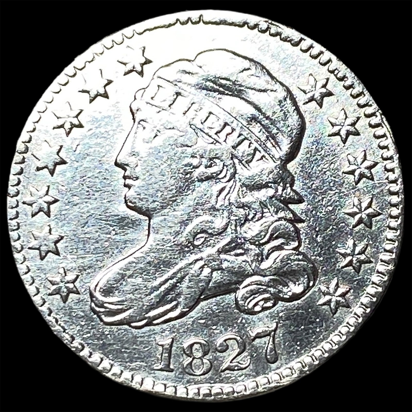 1827 Capped Bust Dime ABOUT UNCIRCULATED (1 of 2)