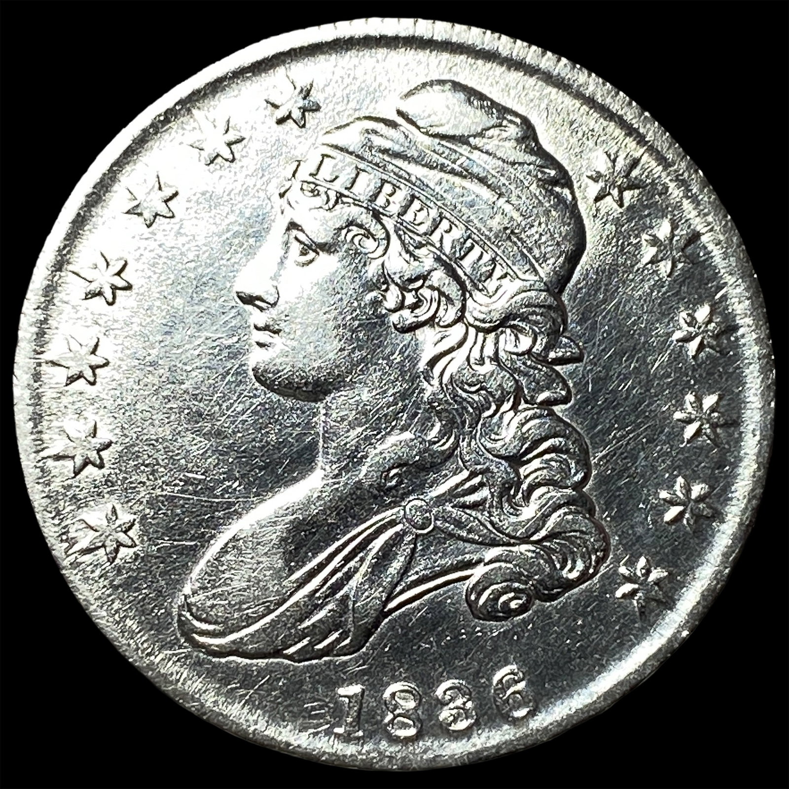 1836 Capped Bust Half Dollar CHOICE AU (1 of 2)