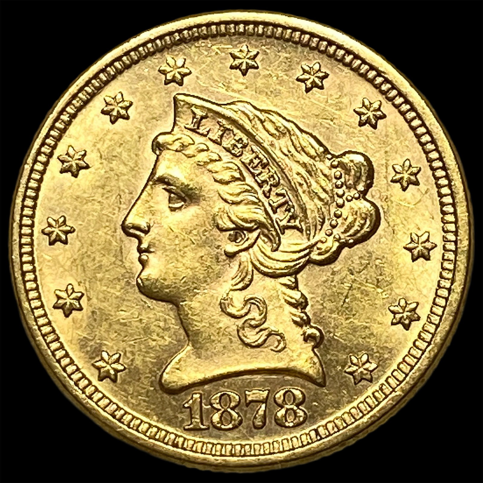 1878 Gold $2.50 Liberty Head Quarter Eagle UNCIRCULATED (1 of 2)