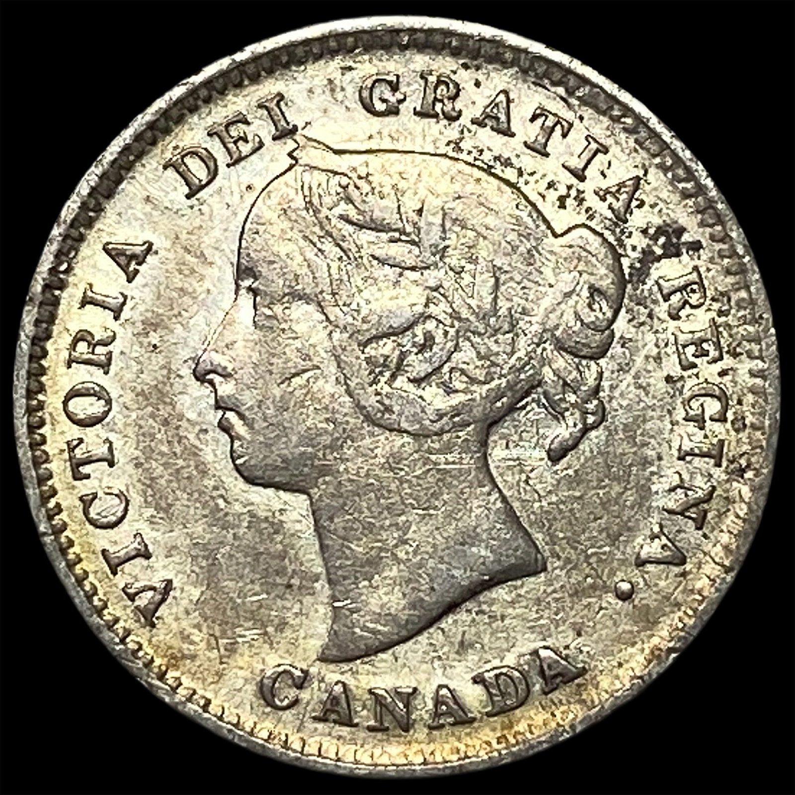 1889 Canada Silver 5 Cents NEARLY UNCIRCULATED: 1889 Canada Silver 5 Cents NEARLY UNCIRCULATED