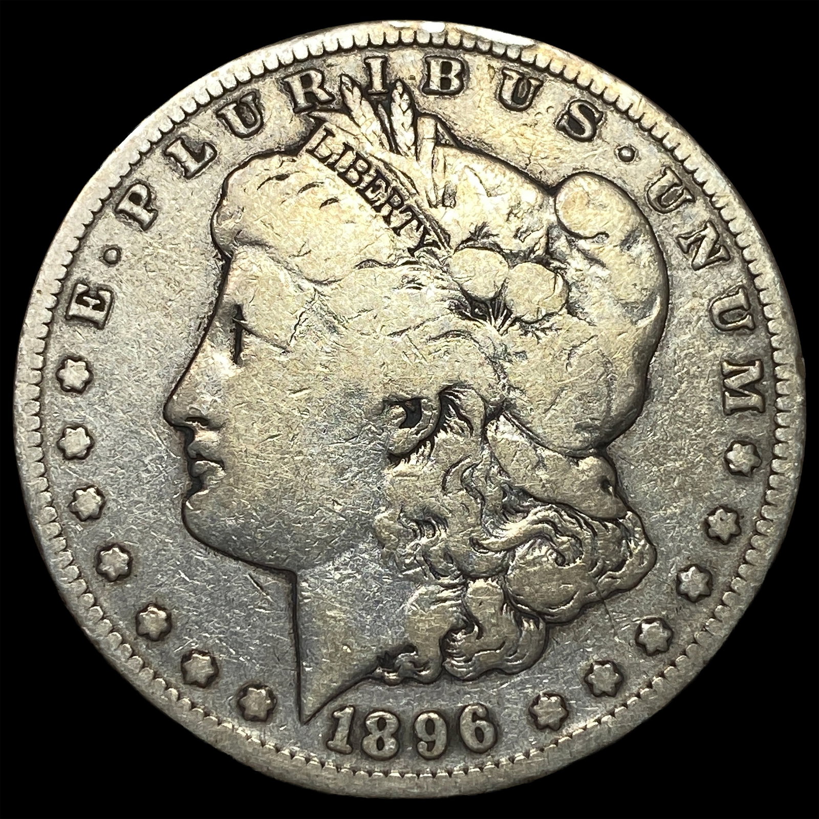 1896-S Silver Morgan Dollar NICELY CIRCULATED: 1896-S Silver Morgan Dollar NICELY CIRCULATED