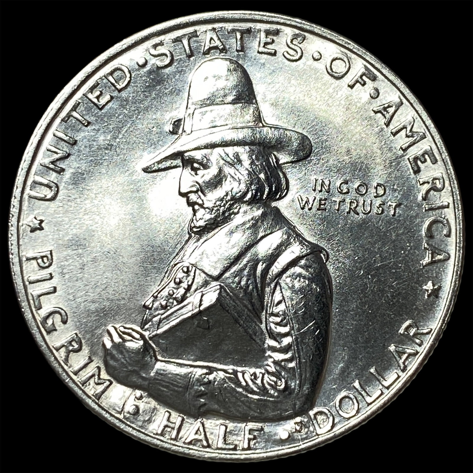 1920 Silver Pilgrim Half Dollar CHOICE AU (1 of 2)