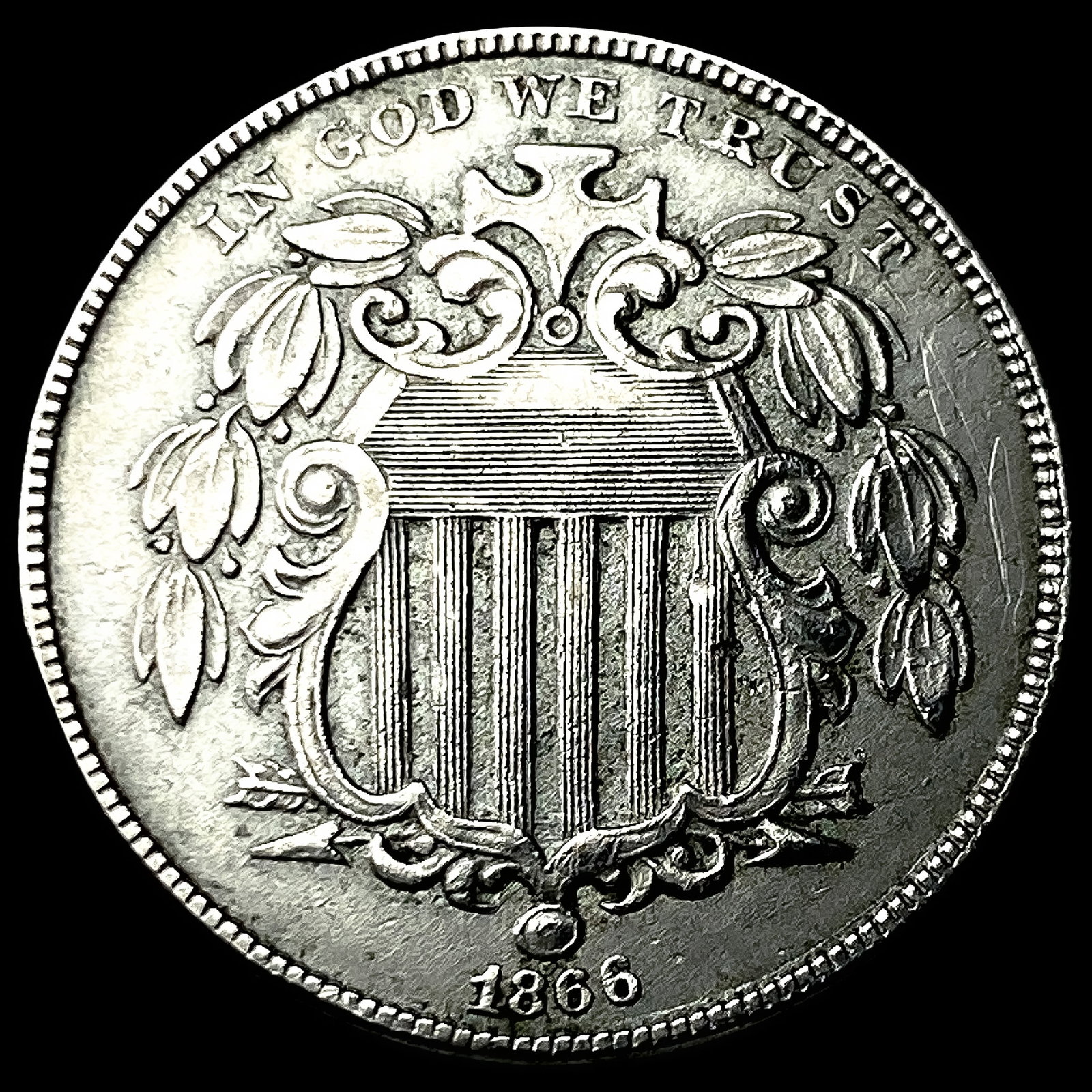 1866 Shield Nickel UNCIRCULATED (1 of 2)