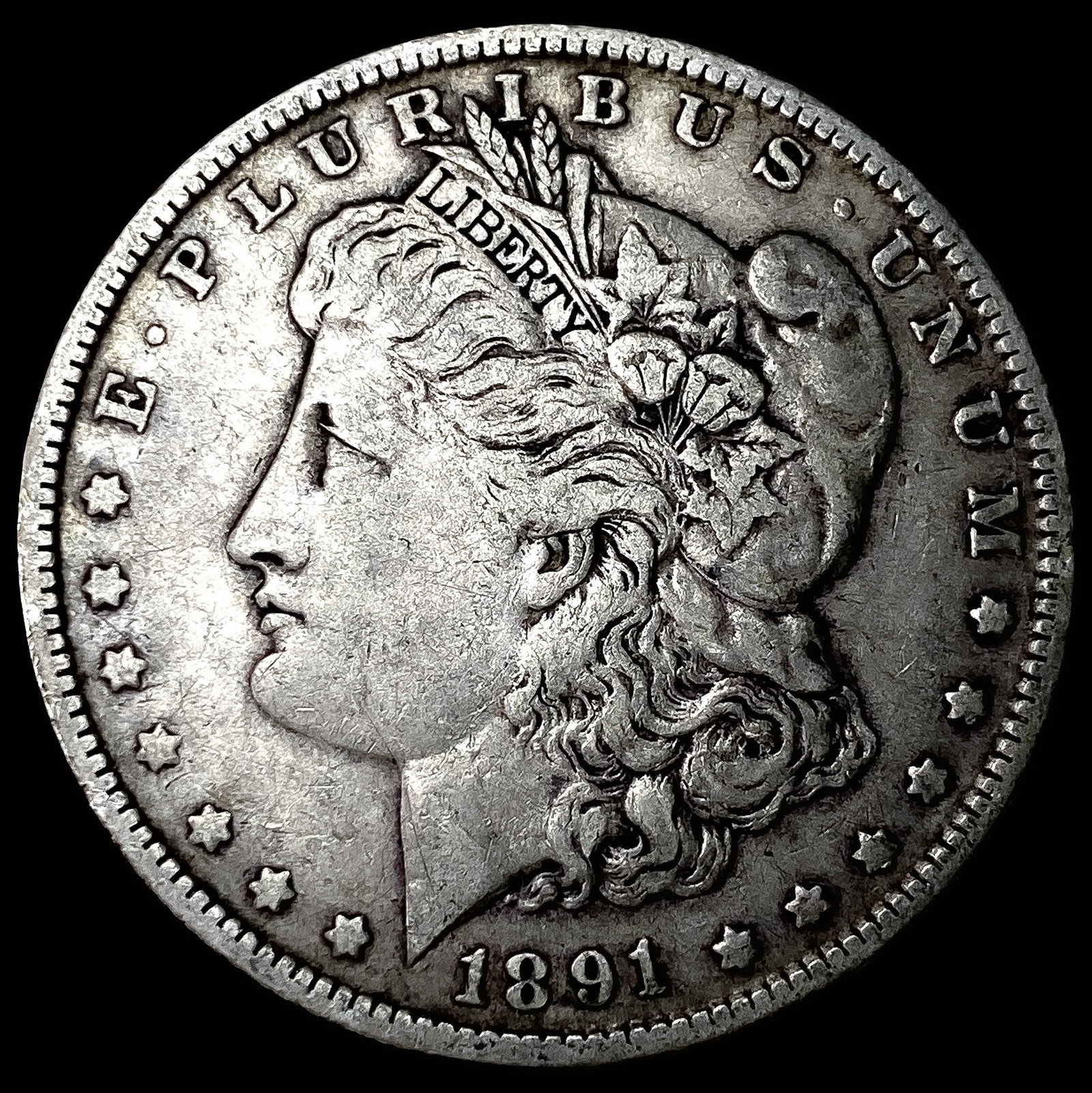 1891-O Silver Morgan Dollar NEARLY UNCIRCULATED: 1891-O Silver Morgan Dollar NEARLY UNCIRCULATED