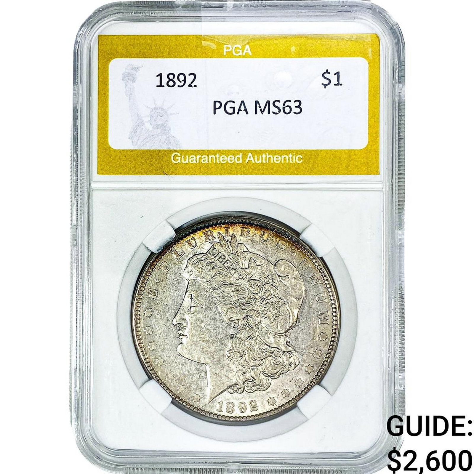 1892 Morgan Silver Dollar PGA MS63 (1 of 2)