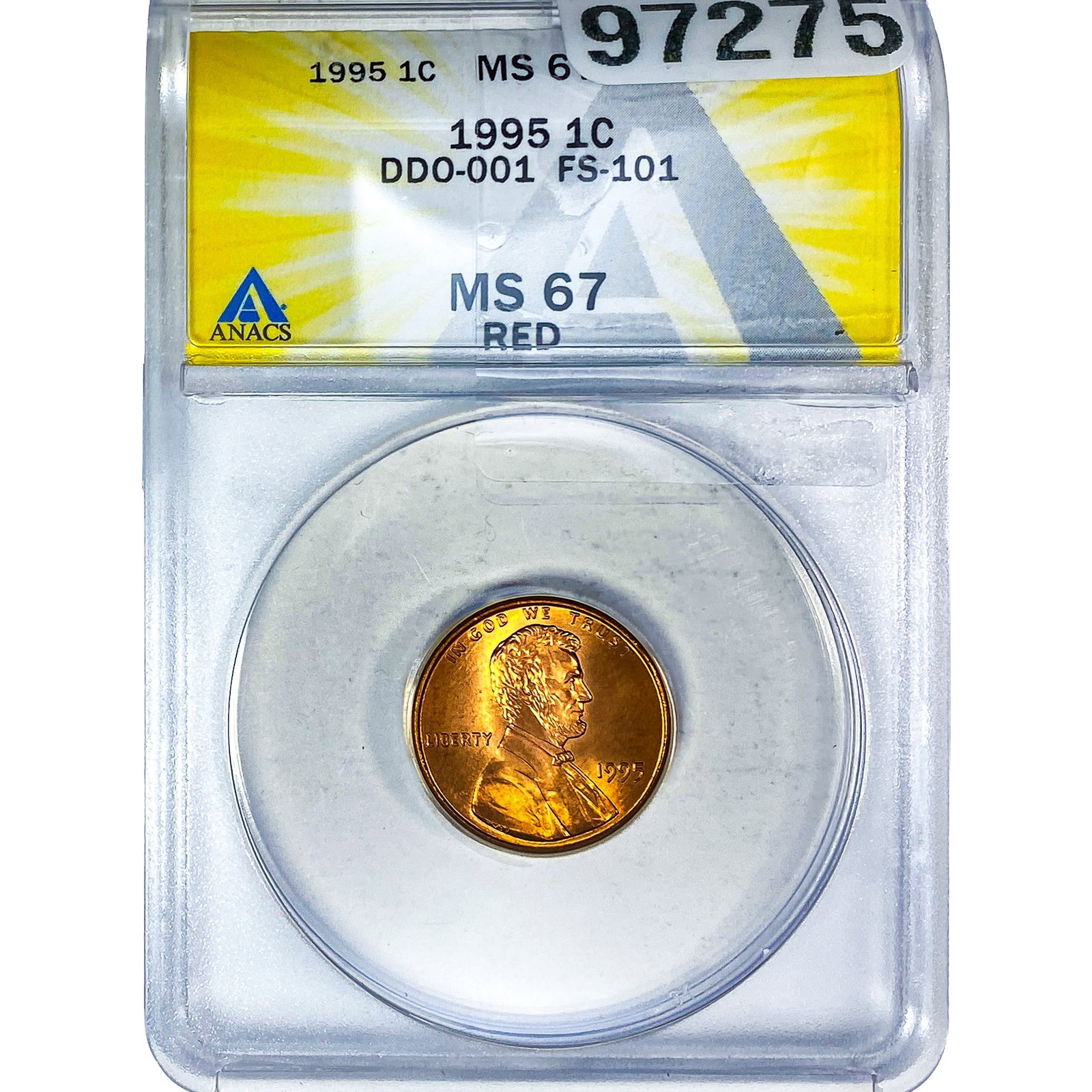 1995 Wheat Cent ANACS MS67 Red (1 of 2)